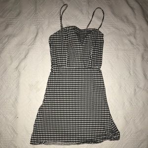 Gingham print dress